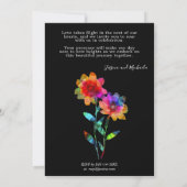 🌈 LGBTQ Soaring Together  Petals & Pride  招待状 (裏面)