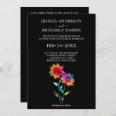 🌈 LGBTQ Soaring Together  Petals & Pride  招待状 (正面/裏面)