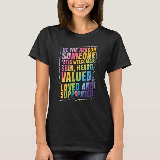 LGBTQ Support LGBT Pride Month Tシャツ (正面)