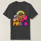 LGBTQ+ Support - The Future is Pride Premium Copy Tシャツ (デザイン正面)