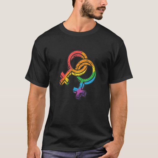 LGBTQ Symbol Awareness Month Support Love LGBT Com Tシャツ (正面)