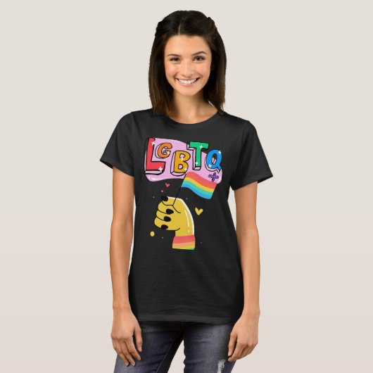 LGBTQ Tシャツ (正面フル)