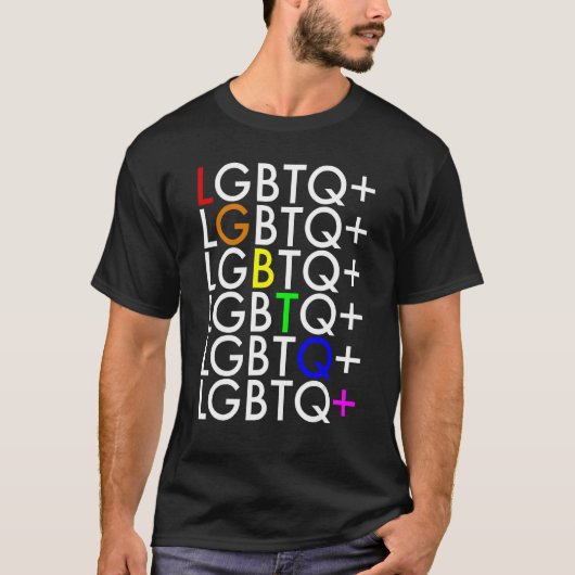 LGBTQ+ Tシャツ (正面)