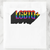 LGBTQ+ Tシャツ 長方形シール (バッグ)