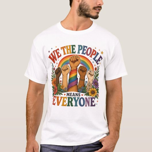 LGBTQ Tシャツ "We The People" (正面)