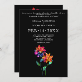 🌈 LGBTQ Vow Bloom Petals & Pride  招待状