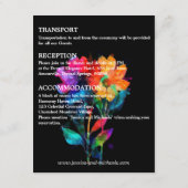 🌈 LGBTQ Wedding DETAILS Petals & Pride  エンクロージャーカード (裏面)