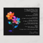 🌈 LGBTQ Wedding reception & photo Petals & Pride エンクロージャーカード (裏面)