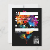 🌈 LGBTQ With dietary choice  Petals & Pride  出欠カード (裏面)