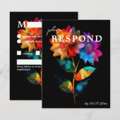 🌈 LGBTQ With dietary choice  Petals & Pride  出欠カード (正面/裏面)