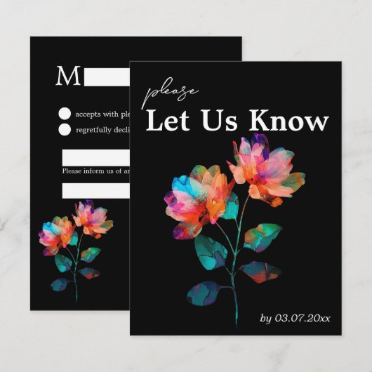 🌈 LGBTQ With song request  Petals & Pride  出欠カード (正面/裏面)