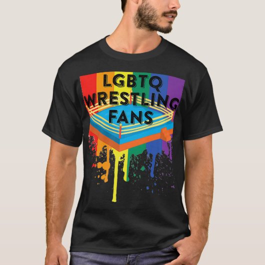 LGBTQ Wrestling Fans Tシャツ (正面)