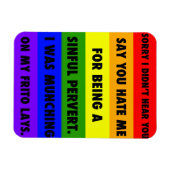 LGBTQA+がハターを無視 マグネット (横)