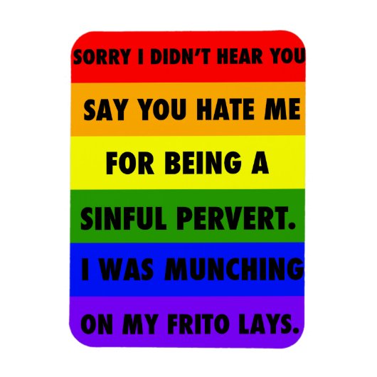 LGBTQA+がハターを無視 マグネット (縦)