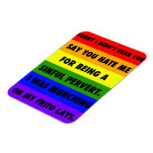 LGBTQA+がハターを無視 マグネット (左側)