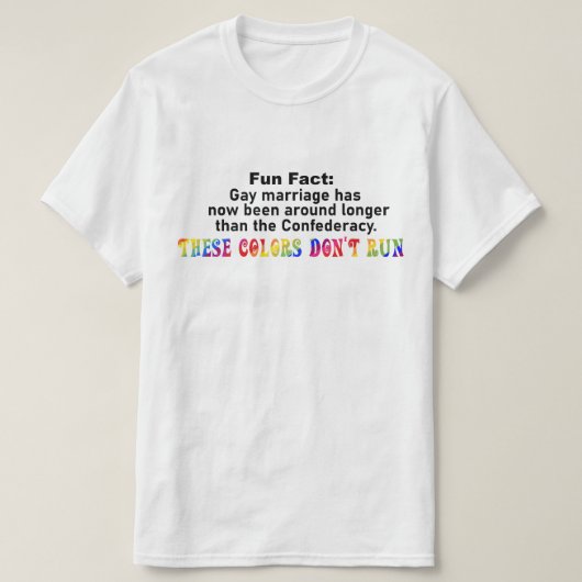 LGBTQA+カラーがバージョ走ン1ではない Tシャツ (デザイン正面)