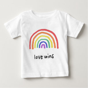 LGBTQA+プライド[Love Wins] ベビーTシャツ