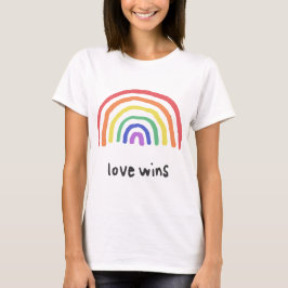 LGBTQA+プライド[Love Wins] Tシャツ