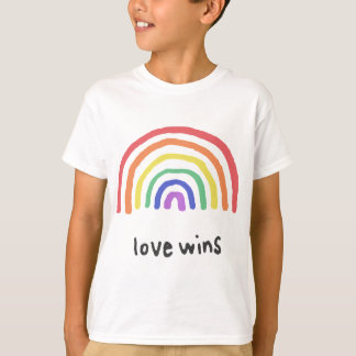 LGBTQA+プライド[Love Wins] Tシャツ