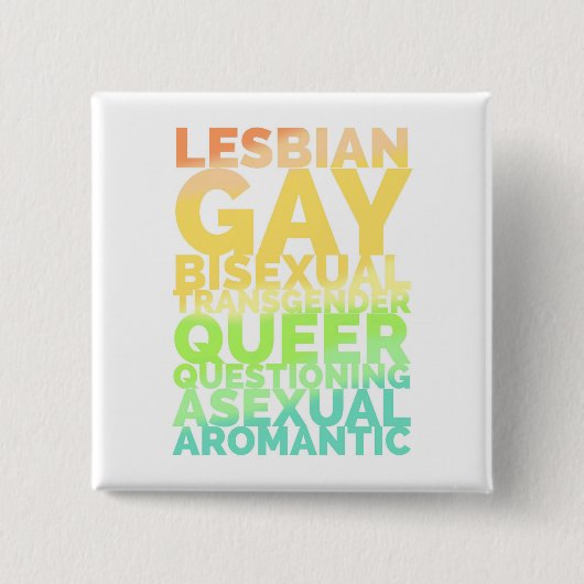 LGBTQA 缶バッジ (正面)
