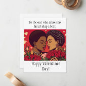 LGBTQIの恋愛を祝うバレンタイン ノートカード (正面/裏面インサイチュ)