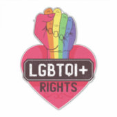 Lgbtqiの権利 シール (正面)
