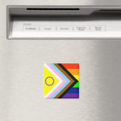 LGBTQIプライド国旗のトートバッグ マグネット (インサイチュ (食洗機))