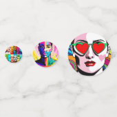 LGBTQI顔 コンフェッティ (正面)