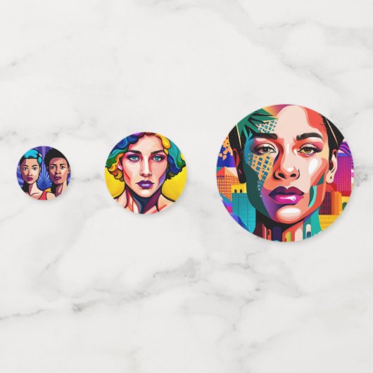 LGBTQI顔 コンフェッティ (裏面)