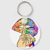 LGBTQIAのプライド キーホルダー (正面)