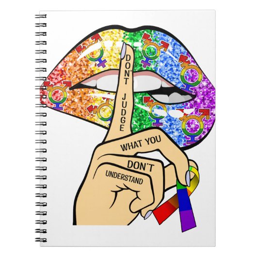 LGBTQIAのプライド ノートブック (正面)