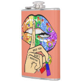 LGBTQIAのプライド フラスク (左)