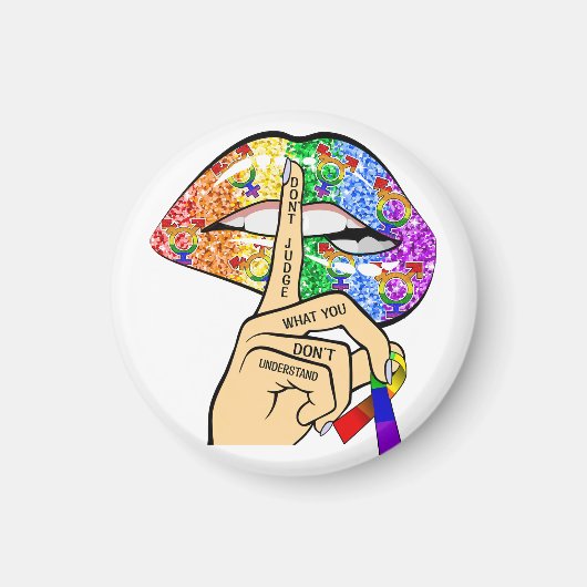 LGBTQIAのプライド マグネット (正面)