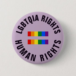 LGBTQIAは等しい人権を訂正します 缶バッジ