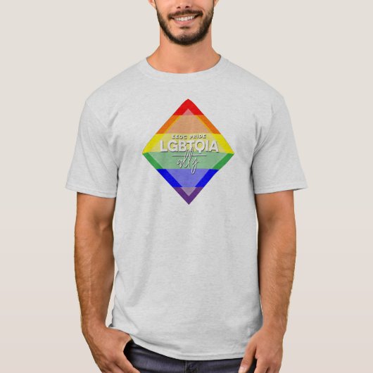 LGBTQIAアリティー（男性用） Tシャツ (正面)