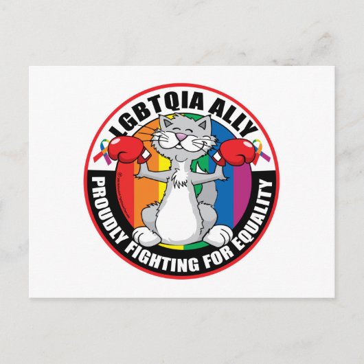 LGBTQIAアリー猫 ポストカード (正面)