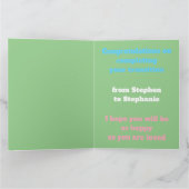 LGBTQIAトランスジェンダープライド毛虫へ蝶 カード (内部)