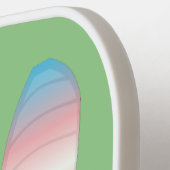 LGBTQIAトランスジェンダープライド毛虫へ蝶 ピックルボールラケット (左詳細)