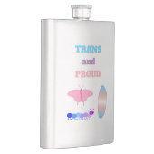 LGBTQIAトランスジェンダープライド毛虫へ蝶 フラスク (右)