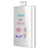 LGBTQIAトランスジェンダープライド毛虫へ蝶 フラスク (左)