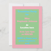 LGBTQIAトランスジェンダープライド毛虫へ蝶 招待状 (裏面)