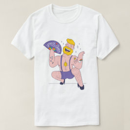 LGBTQIAプライドおもしろいクイーンとLGBTQフラッグタトゥー Tシャツ