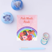 LGBTQIAプライド月パレード チラシ (シングル)