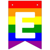 LGBTQIAプライド虹の水平バンティングフラグ バンティングフラッグ (第2の旗)