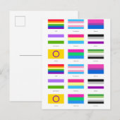 LGBTQIAプライド9 x FLAGSレインボー認識度シック 案内ポストカード (正面/裏面)