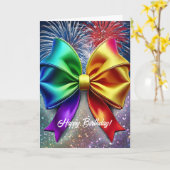 LGBTQIAレインボー誕生日カード カード (黄色い花)