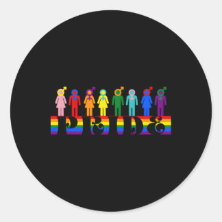 Lgbtqia同盟国の愛のための全プライド月のためのプライド ラウンドシール