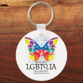 LGBTQIA蝶 キーホルダー (正面)