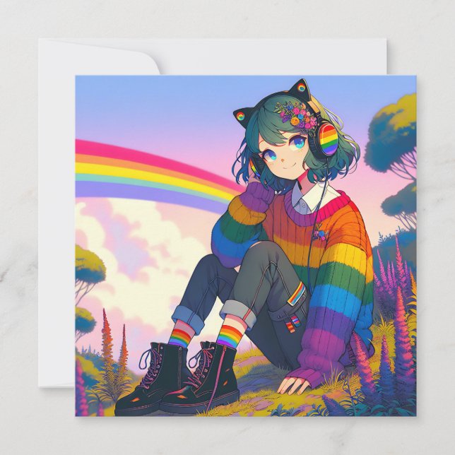 LGBTQIA+ アニメ女子 レズビアンプライド  (正面)