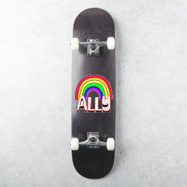 LGBTQIA+ アライ | かわいいレインボー サポート プライド シール